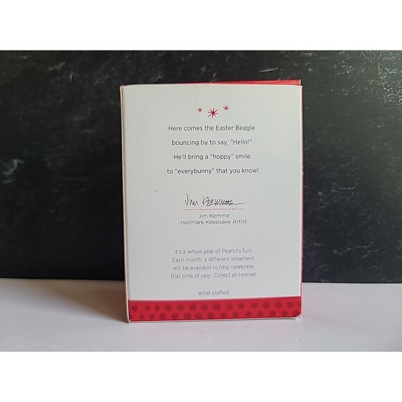 Hallmark PEANUTS Snoopy Easter Bunny "It's the Easter Beagle!" Hanging Ornament - Picture 9 of 10